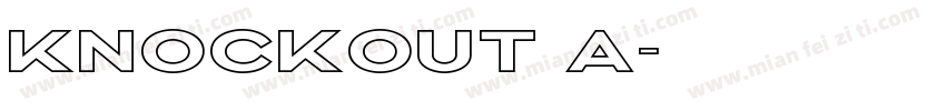KNOCKOUT a字体转换